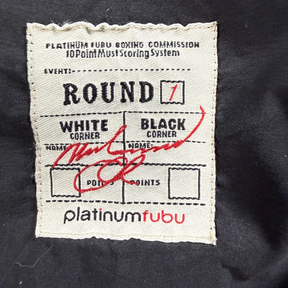 Platinum FUBU Muhammad Ali Thrilla in Manila Kids Shirt Black Size M Boxing Top - Picture 6 of 9